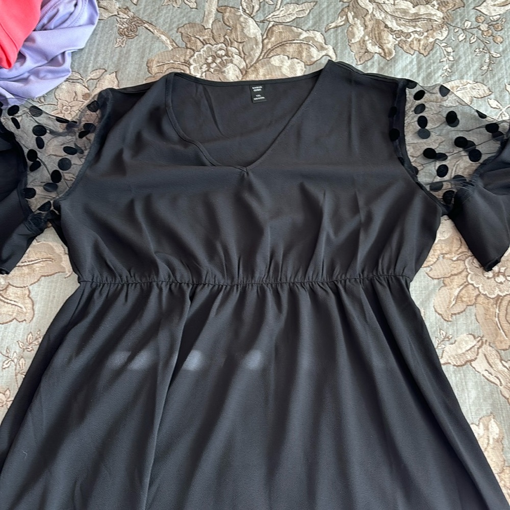 SHEIN black dress 1x never worn!